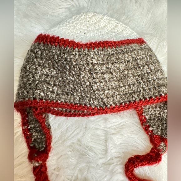 Baby Knit Winter Sock Monkey Beanie - Picture 3 of 7